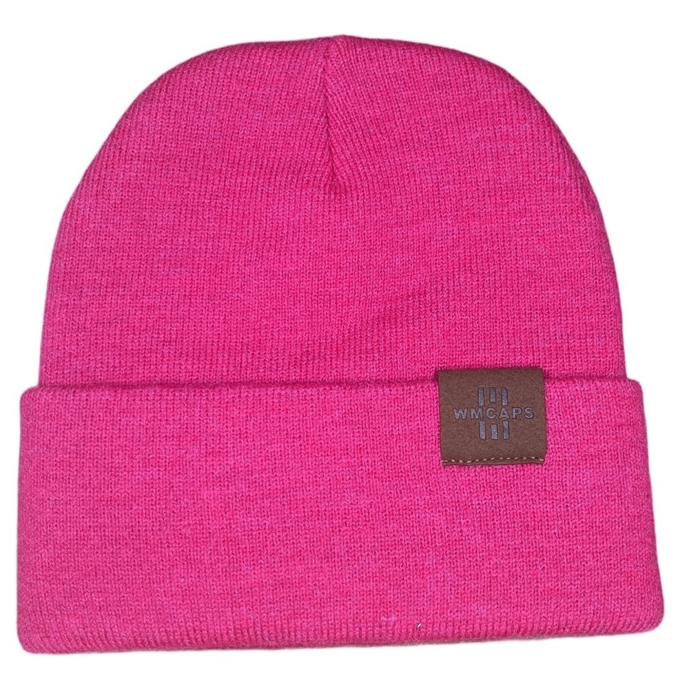 Toddler Baby Kids Knitted Winter Beanie Unisex Hot Pink